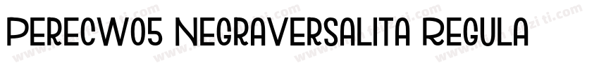 PerecW05 NegraVersalita Regular字体转换